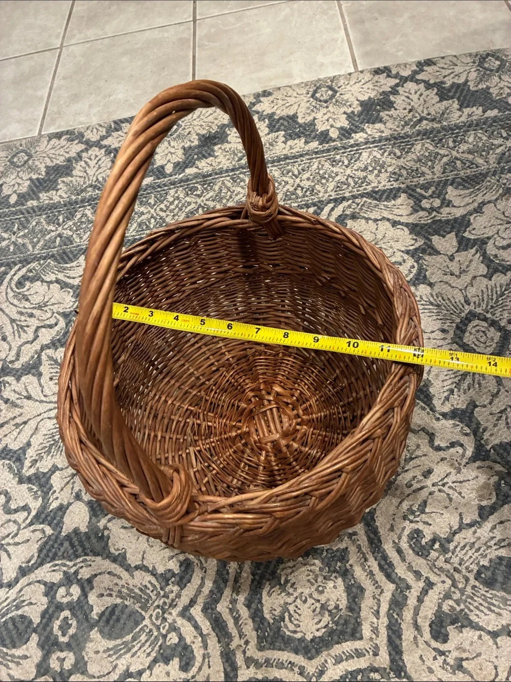 Wicker Basket with Handle